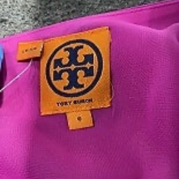 Tory Burch One Shoulder Mini Dress Magenta Fuchsia Pink Cocktail Party 6 Dress - Picture 5 of 5